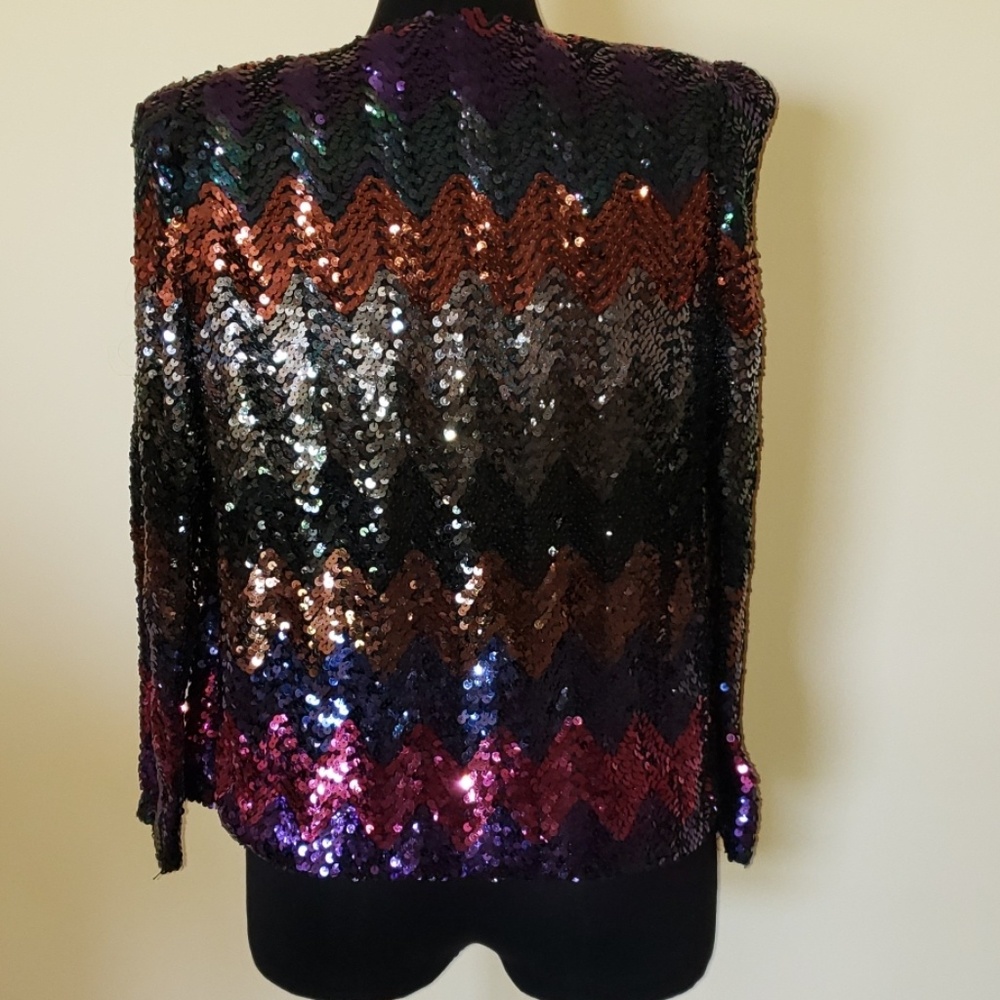 Sequin Jacket With Strapless Top - Small - image 4